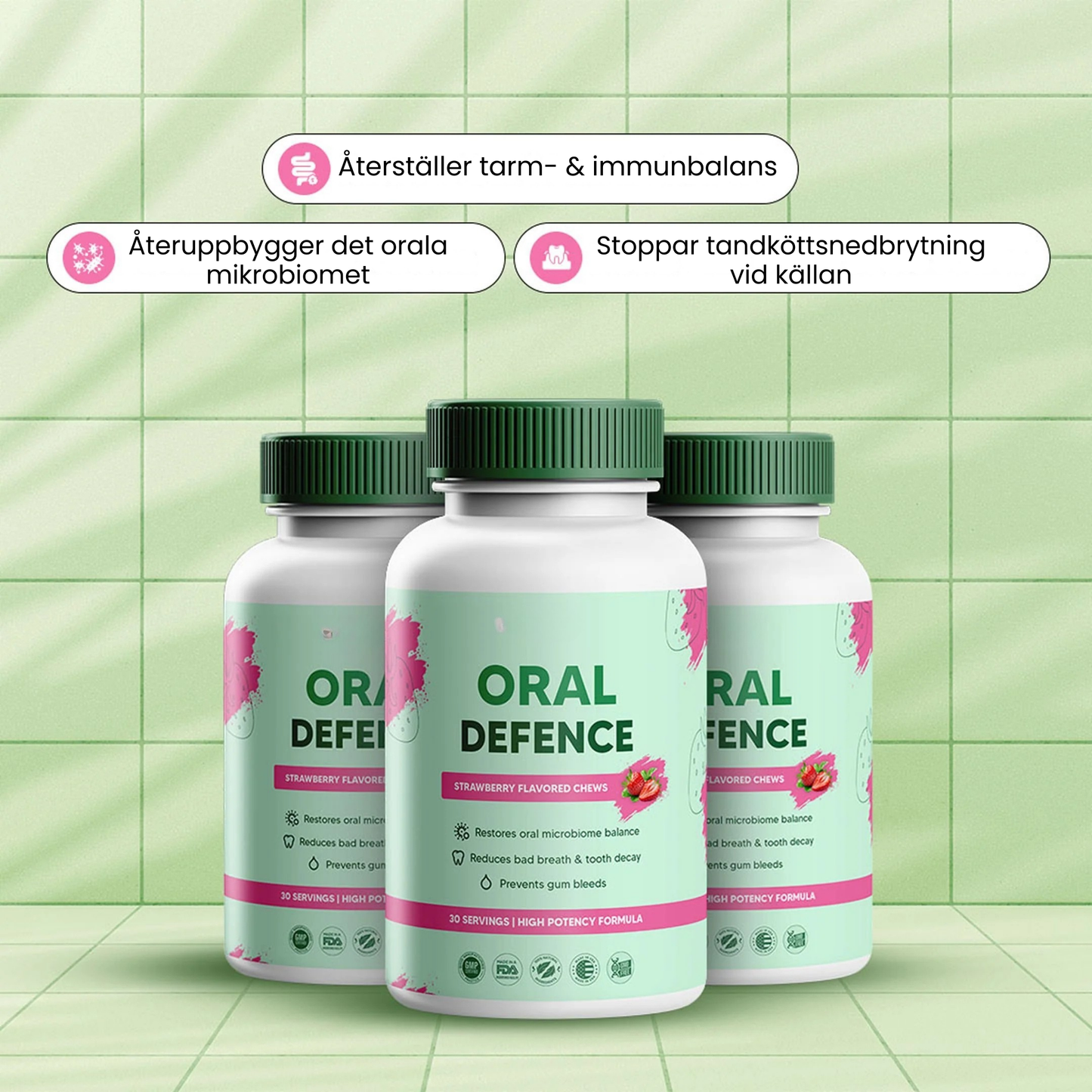 Oral Defence – Maximal styrka för återställning av munnens mikrobiom